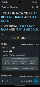 Textual Weather (Material You) screenshot 12