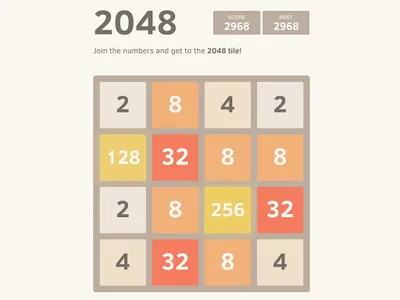2048 puzzle game screenshot 0