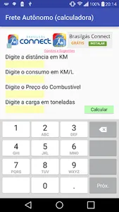 Calculadora de Frete Autônomo screenshot 2