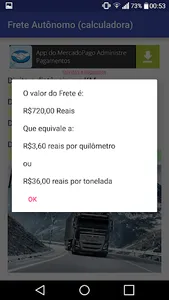 Calculadora de Frete Autônomo screenshot 4