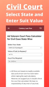 CLF Court Fee Calculator screenshot 0