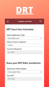 CLF Court Fee Calculator screenshot 2