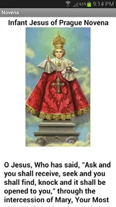 Infant Jesus of Prague Novena screenshot 1