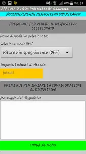 TUTA S30 GSM Power Socket ITA screenshot 5
