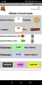 Cubicador de Madera - LxS screenshot 1
