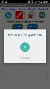 Italian - English voice transl screenshot 1