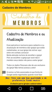 Cadastro de Membros screenshot 1