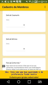 Cadastro de Membros screenshot 2