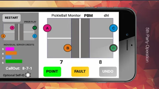 PBM PickleBall Monitor screenshot 0