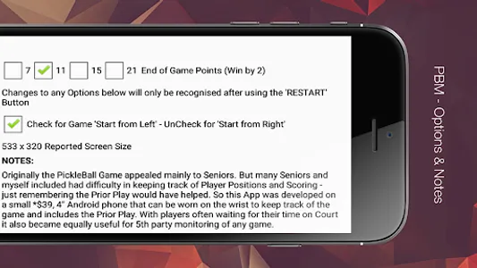PBM PickleBall Monitor screenshot 2