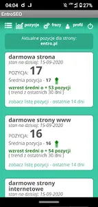 EntroSEO - pozycjonowanie stro screenshot 1