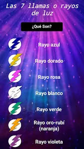 Las 7 llamas o rayos de luz screenshot 5