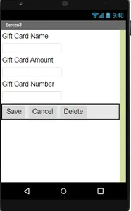 Karina's Gift Card Organizer screenshot 2