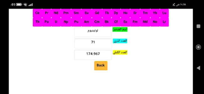 Periodic table screenshot 2