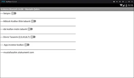 Telefon ile arduino kontrol hc screenshot 1