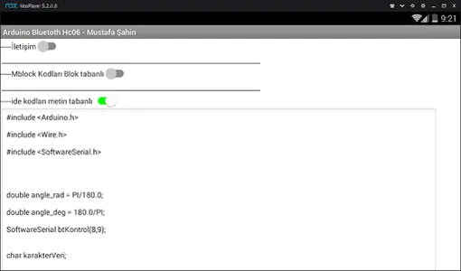 Telefon ile arduino kontrol hc screenshot 3