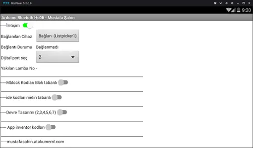 Telefon ile arduino kontrol hc screenshot 4