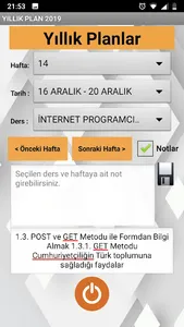 Bilişim Yıllık Plan screenshot 1