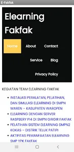 FAKFAK ELEARNING screenshot 1
