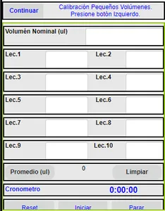 Calibración pequeño Volúmenes screenshot 1