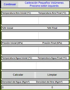 Calibración pequeño Volúmenes screenshot 2