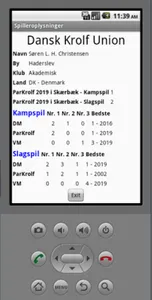 Dansk Krolf Union (DKU) Stævne screenshot 1