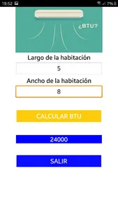 Calculadora de Btu screenshot 0