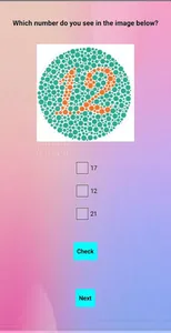 Colour Blindness Test. screenshot 1