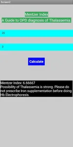 Mentzer Index Calculator (Lite screenshot 1