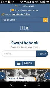 Swapthebook - Used Books Swapp screenshot 1