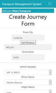 Transportation Management App screenshot 0