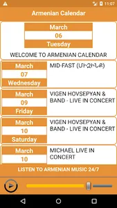 Armenian Calendar screenshot 0