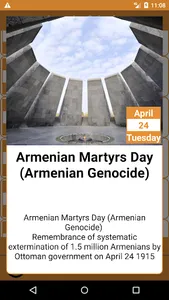 Armenian Calendar screenshot 1