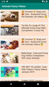 Animals Funny Videos Collectio screenshot 4