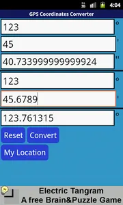 GPS Coordinates Converter screenshot 1