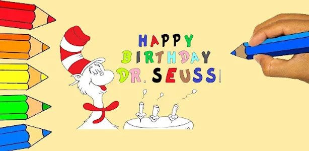 Cat in The Hat Coloring Book screenshot 0