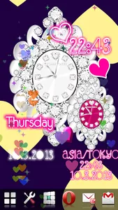 CUTE QLOCK ALARM LWP Arabesque screenshot 11