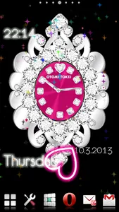 CUTE QLOCK ALARM LWP Arabesque screenshot 8