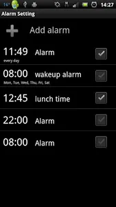 ALARM WORLD QLOCK LWP RubyRed screenshot 2