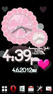 ALARM WORLD QLOCK BabyPink LWP screenshot 0