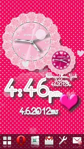 ALARM WORLD QLOCK BabyPink LWP screenshot 1