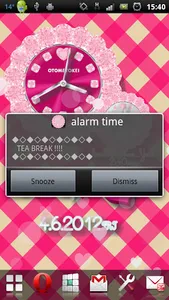 ALARM WORLD QLOCK BabyPink LWP screenshot 10