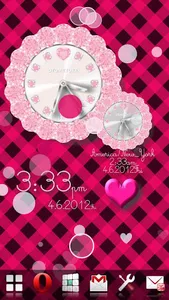 ALARM WORLD QLOCK BabyPink LWP screenshot 2