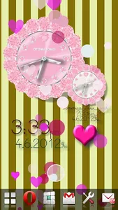 ALARM WORLD QLOCK BabyPink LWP screenshot 6