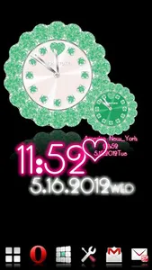 CUTE WORLD ALARM QLOCK Green screenshot 0