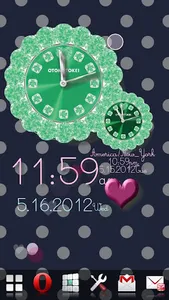 CUTE WORLD ALARM QLOCK Green screenshot 5