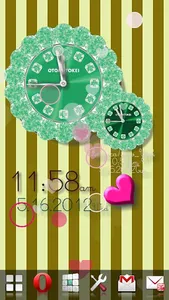 CUTE WORLD ALARM QLOCK Green screenshot 6