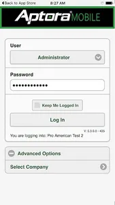 Aptora Mobile II screenshot 1