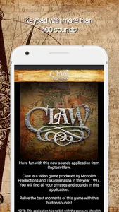 Captain Claw - Sound Keyboard screenshot 0