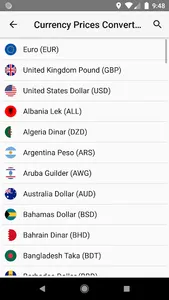 Currency Prices Converter screenshot 2